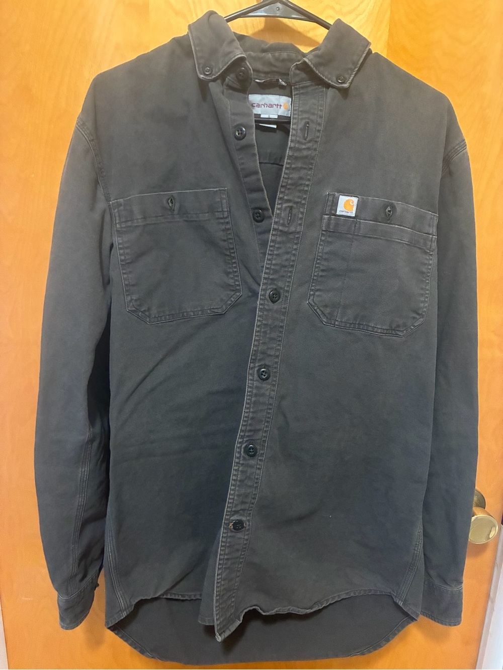 Carhartt Men's Dark Gray Canvas Utility shirt